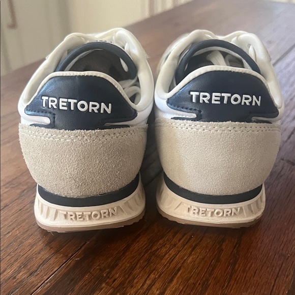 Tretorn Navy Blue and Cream Women's Sneakers - Picture 3 of 5